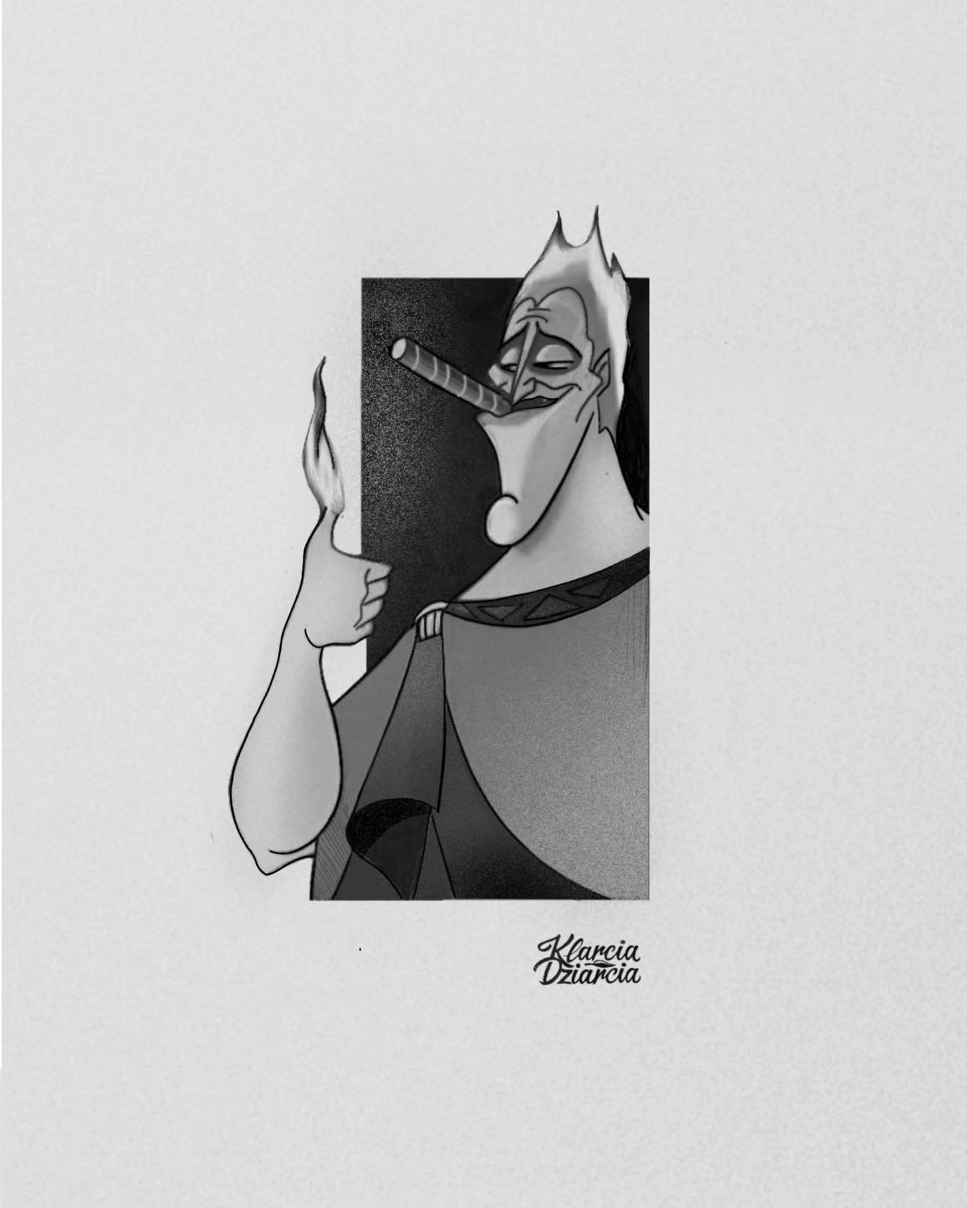 Hades z cygarem – tattoo design