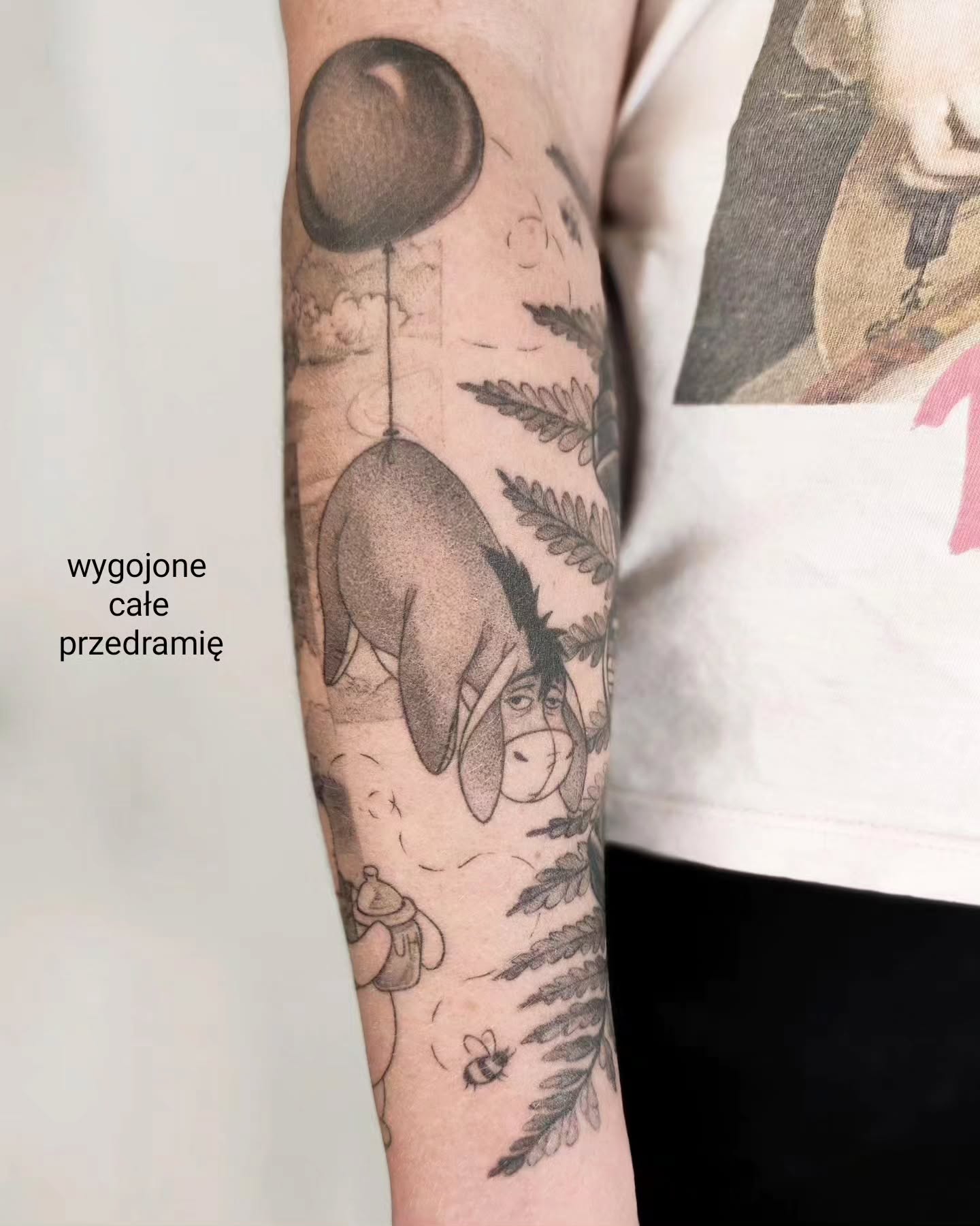 Wygojony tatuaż z Kłapouchym