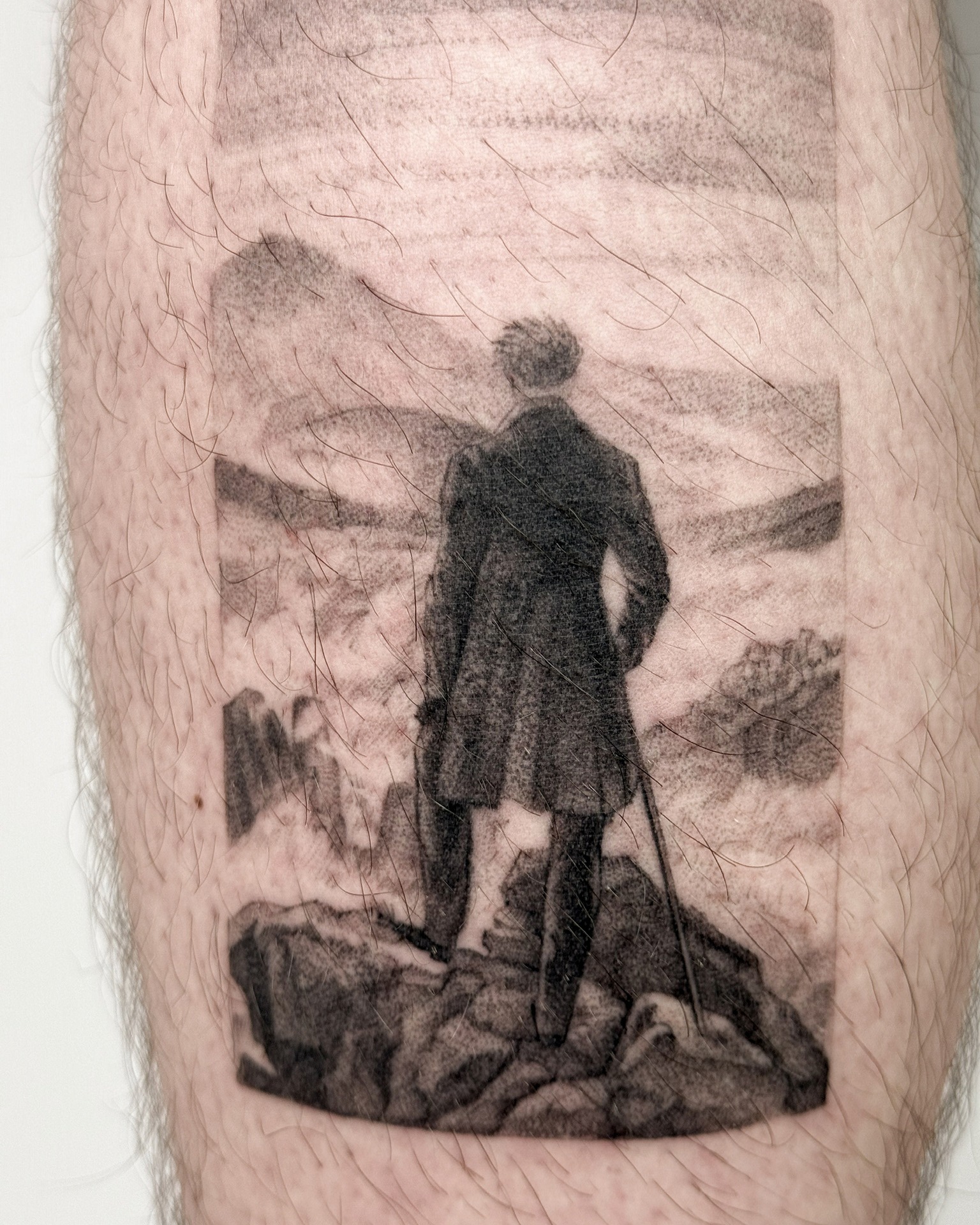 Projekt z 04/01/2026 - "Wędrowiec nad morzem mgły" - Slide 2