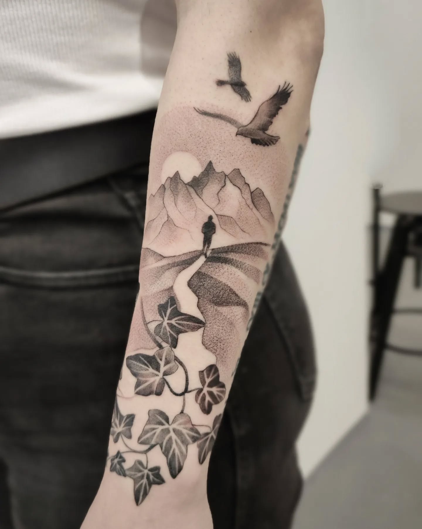 Tatuaż do rękawa Karoliny