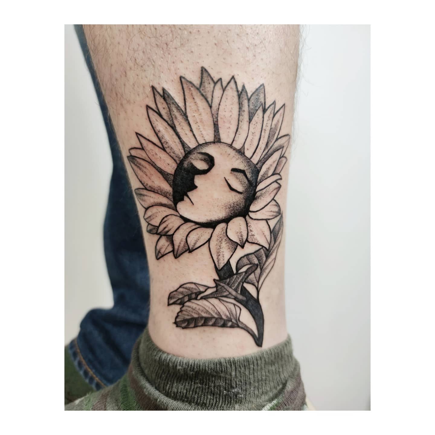 Tatuaz słonecznika