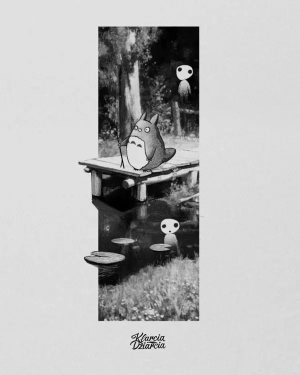 Totoro nad jeziorkiem